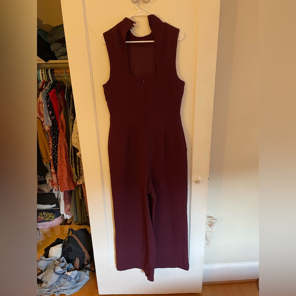 Eva Franco Maroon Jumpsuit